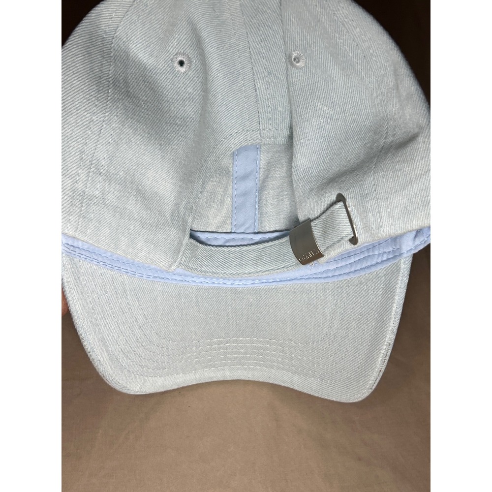 Calvin Klein Jeans Hat Baseball Cap CK Logo Light Blue Casual - Picture 2 of 7